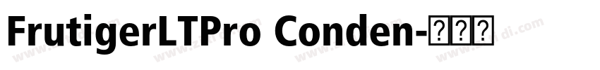 FrutigerLTPro Conden字体转换